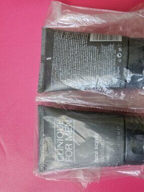 Clinique For Men Face Scrub 3.4 oz 100ml x2 Full Size New Sealed Exfoliant